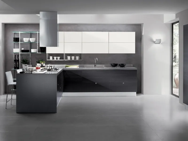 Kitchen and Living room, scavolini Flirt