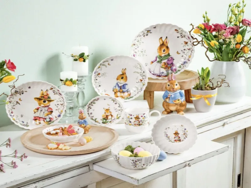 Collezione di stoviglie a tema pasquale Spring Fantasy di Villeroy & Boch