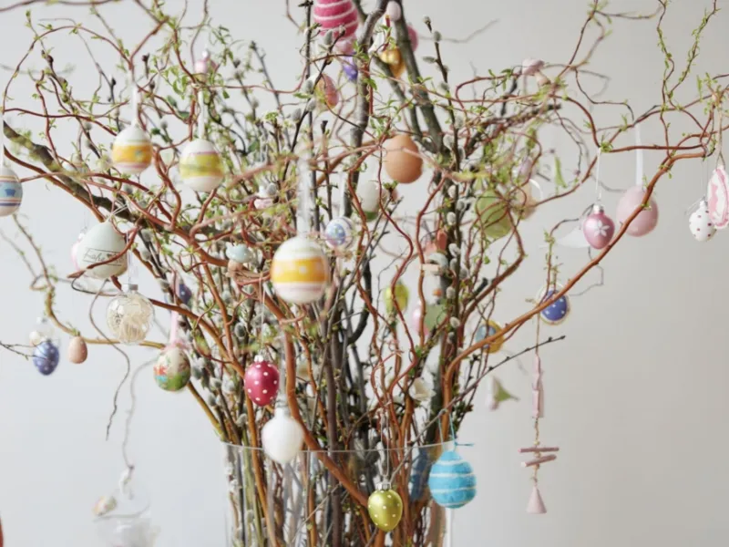Esempio di centrotavola di Pasqua