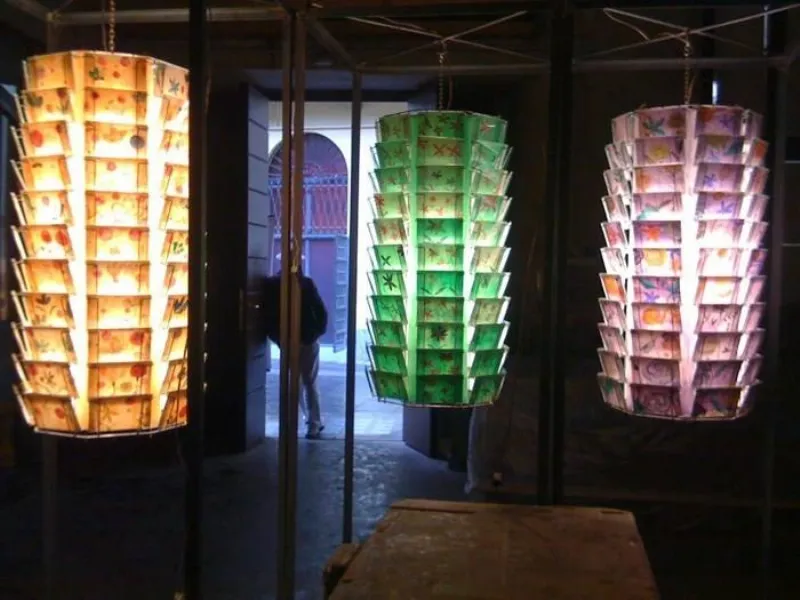 Lampadari fai da te di carta