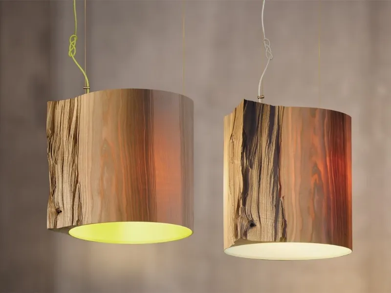 lampade in legno artigianale