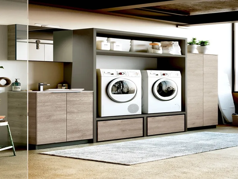 Arredo bagno modello Laundry 05 di Puntotre 