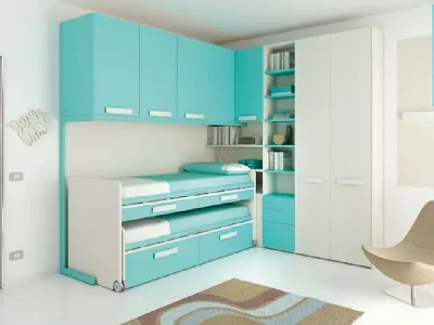 Il modello 103 di camerette Moretti Compact