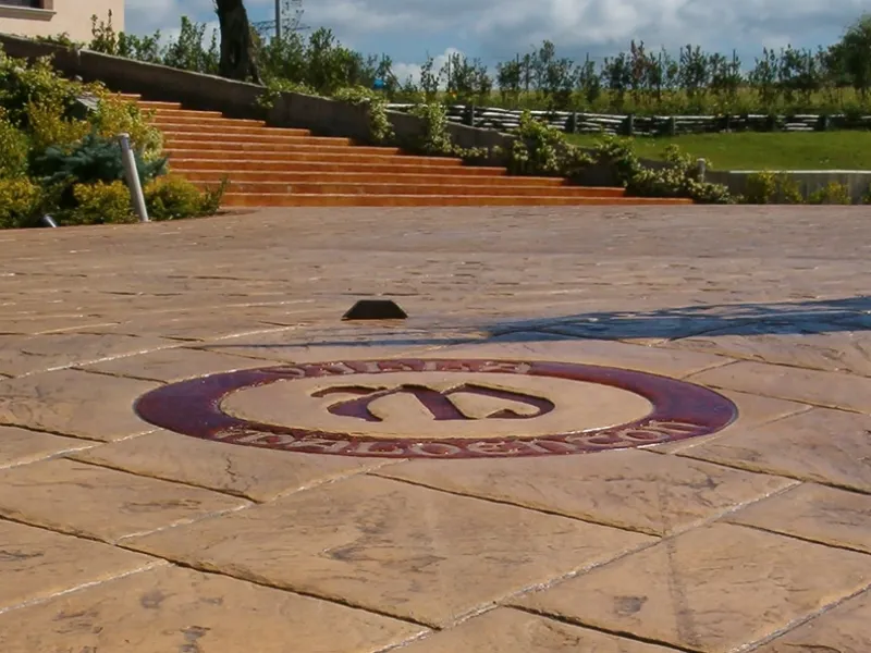 Pavimento in cemento stampato by Tekno Stone