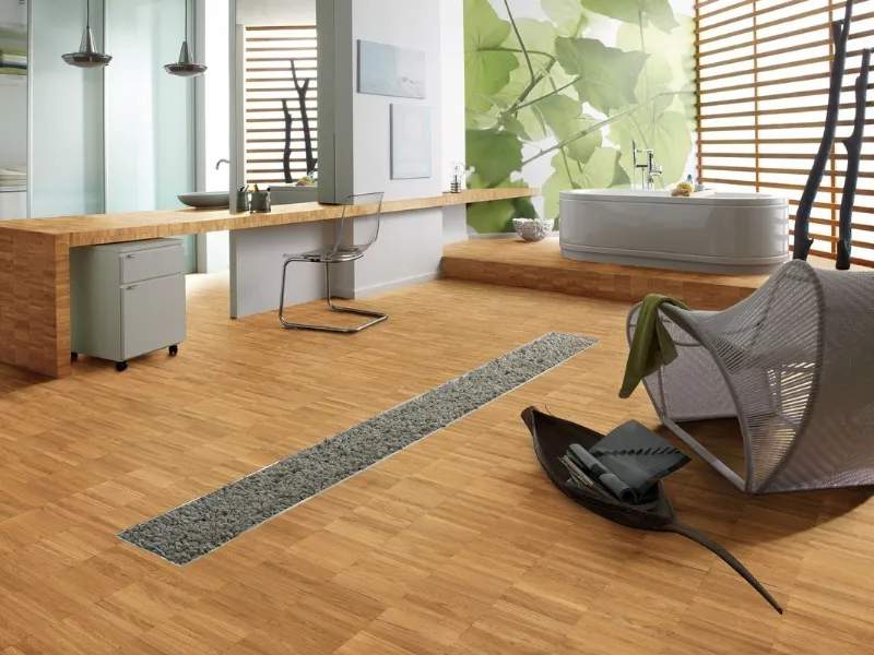 parquet industriale in bagno