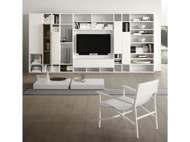 Librerie componibili con vano tv