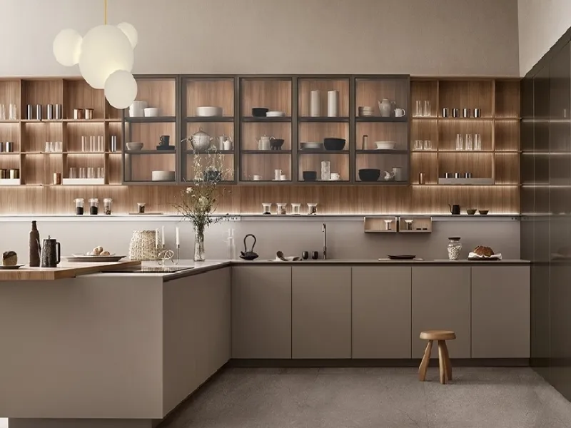 Una nuvola crema per la cucina Sign ernestomeda