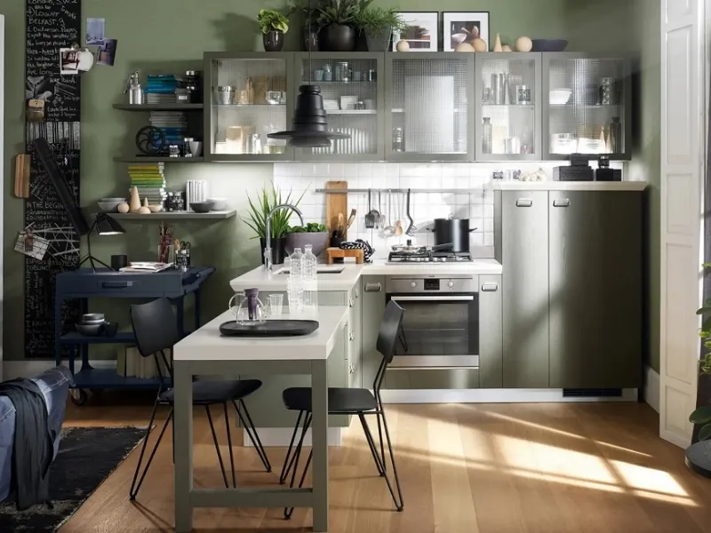 Verde bosco opaco per la cucina Diesel Social Kitchen