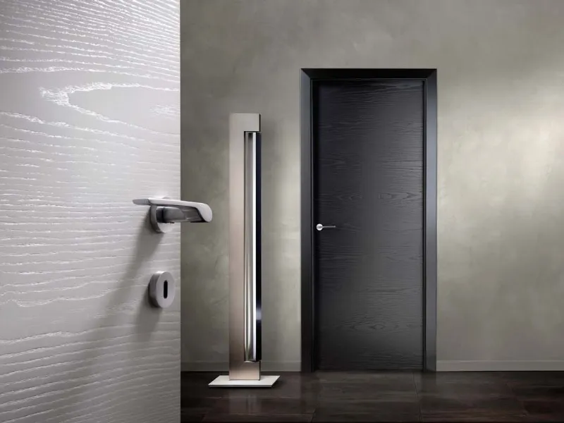 Porta moderna ferero legno