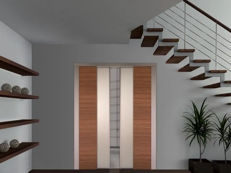 Un'elegantissima porta doppio battente di Scrigno