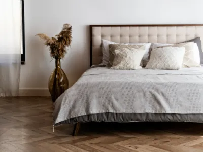 Letto tessile con contenitore