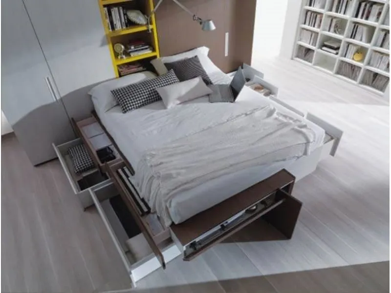 letto con cassetti