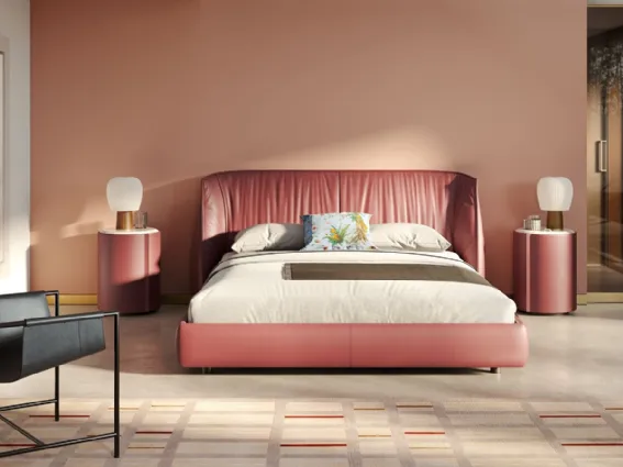 Letto in pelle Archibald di Poltrona Frau