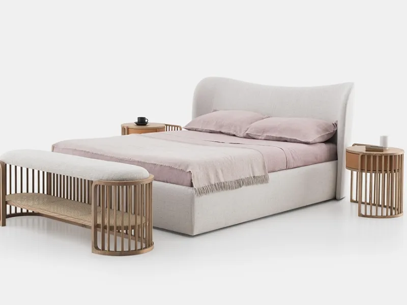 Letto matrimoniale Embrace, proposta di Note Design Studio