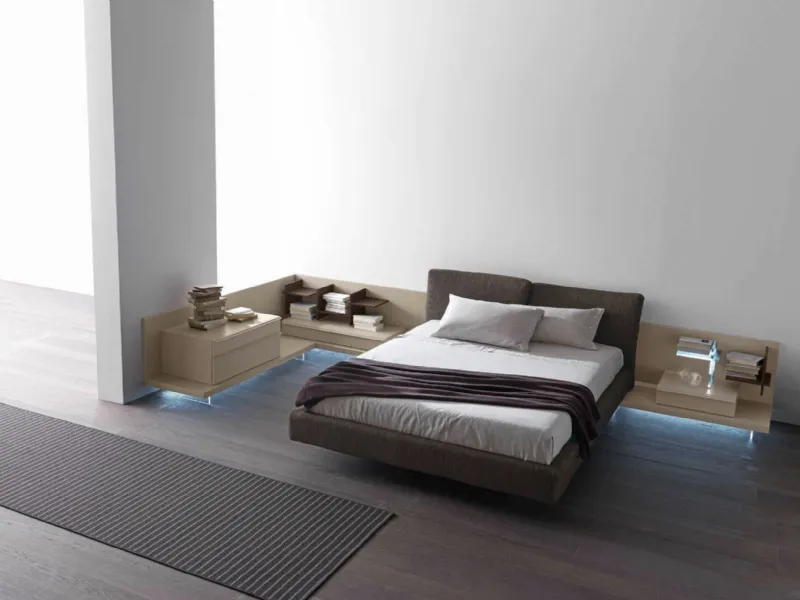 Letto design minimal Reflex di Presotto