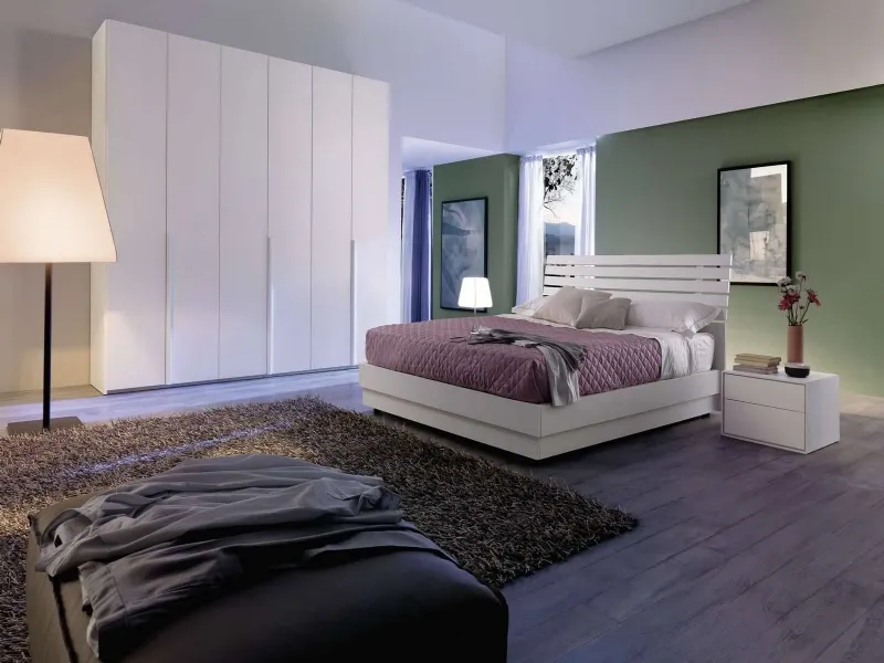 Letto matrimoniale in legno, modello RosB di Chateau d'Ax