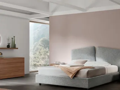 Maronese - Letto matrimoniale Love in tessuto o ecopelle