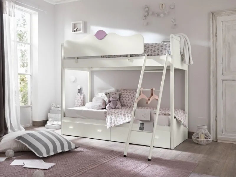 letto a castello country chic