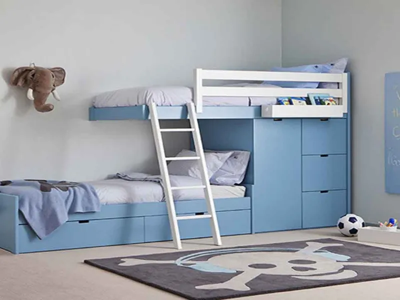 Asoral - letto a castello con cassetti