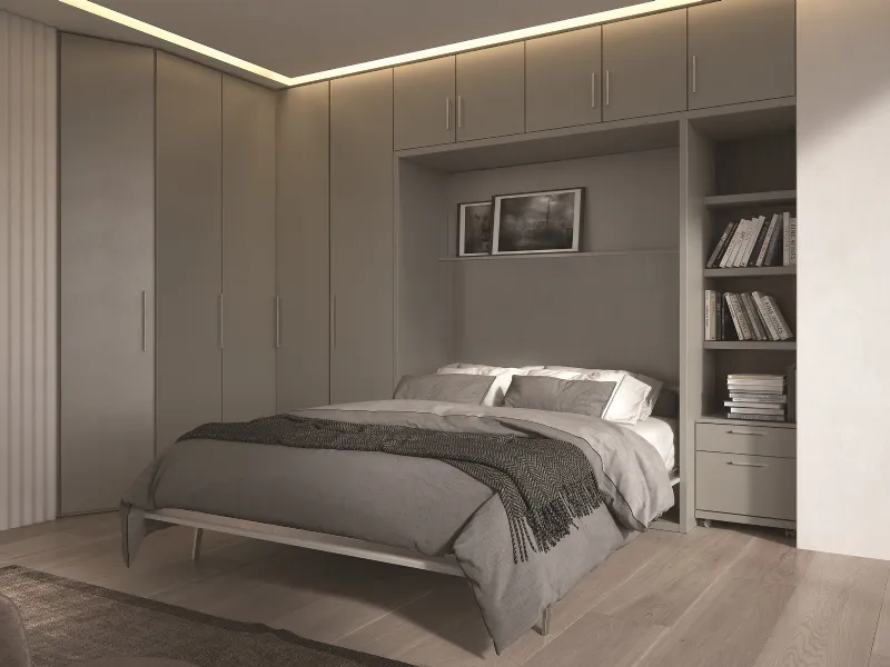 Sistema con letto a scomparsa Pratico S06 di Spinelli