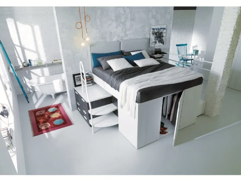 Soppalco letto matrimoniale