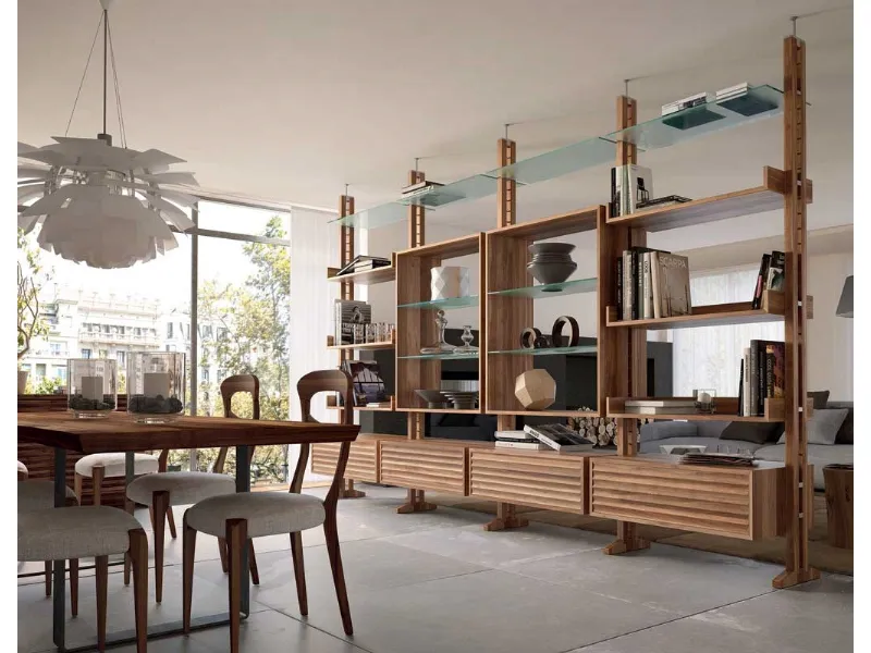 Librerie divisorie in legno