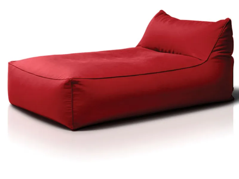 chaiselongue rossa Pianca