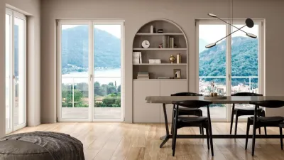 La luminosità inonda casa grazie a RAVIA EVO by WnD anche in versione porta finestra