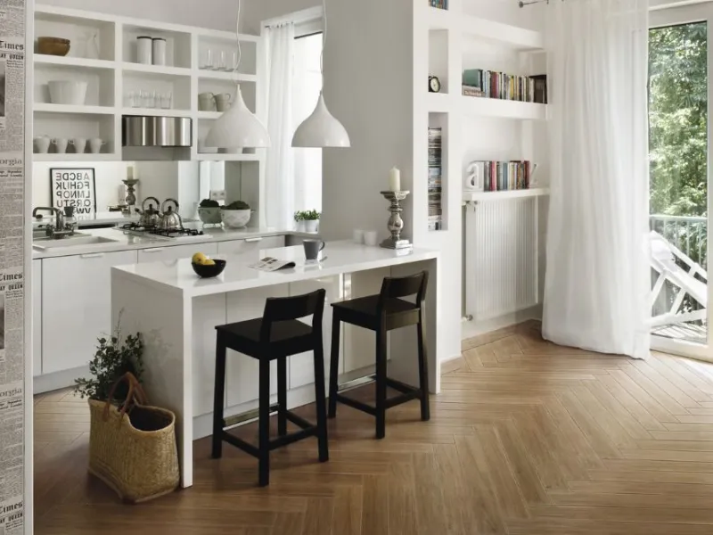 Gres porcellanato collezione E-wood di Iris Ceramica