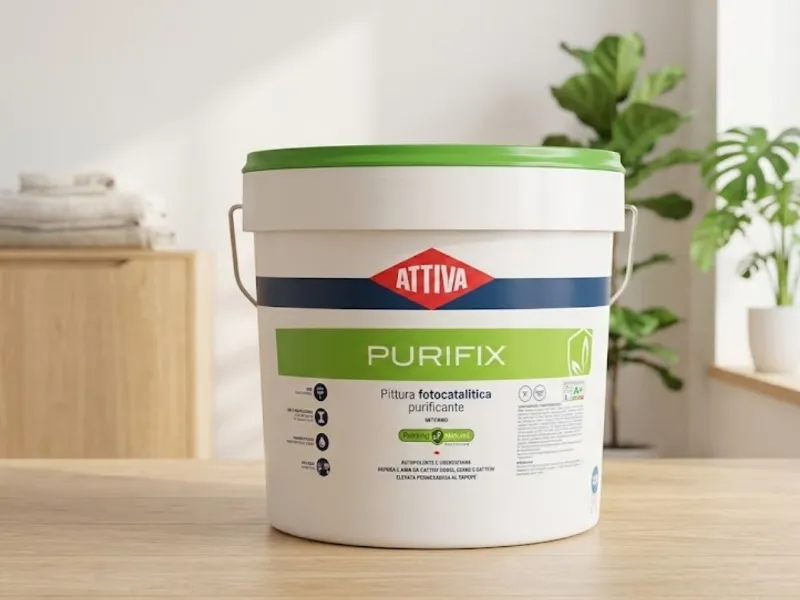 Purifix, pittura fotocatalitica per interni di Pcom Pagano