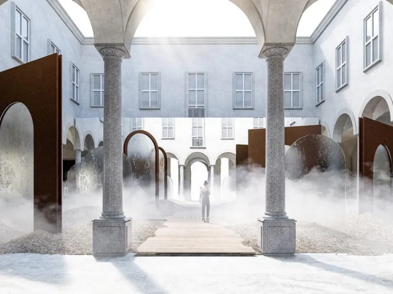Porta Venezia Design District: a Palazzo Isimbardi l’installazione in vetro fuso Re/Creation di Lasvit