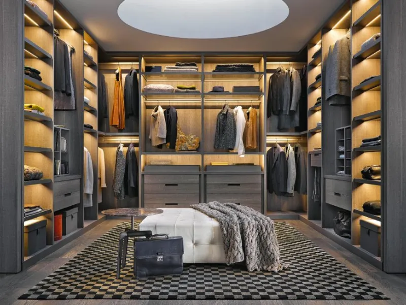 Cabina armadio Senzafine di Poliform