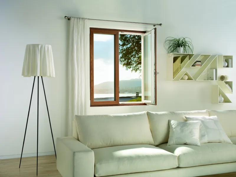 finestra in alluminio e legno