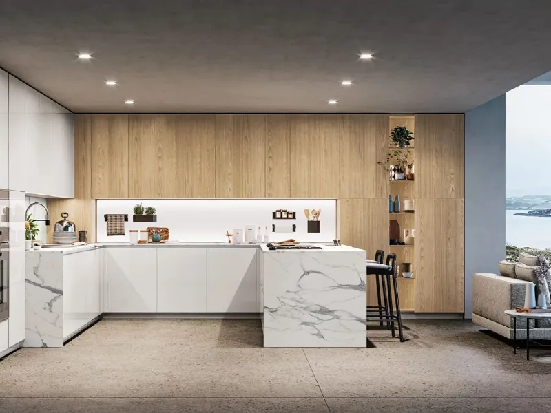 D23, del sistema All-arounD di Doimo Cucine