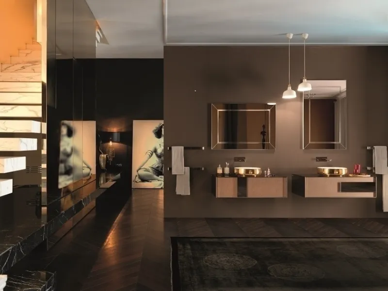 Arredo bagno classico doppio lavabo