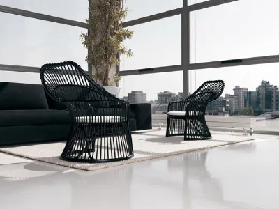 poltrona in rattan
