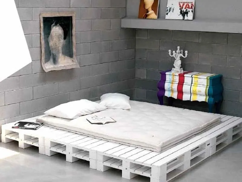 Letto con pallet