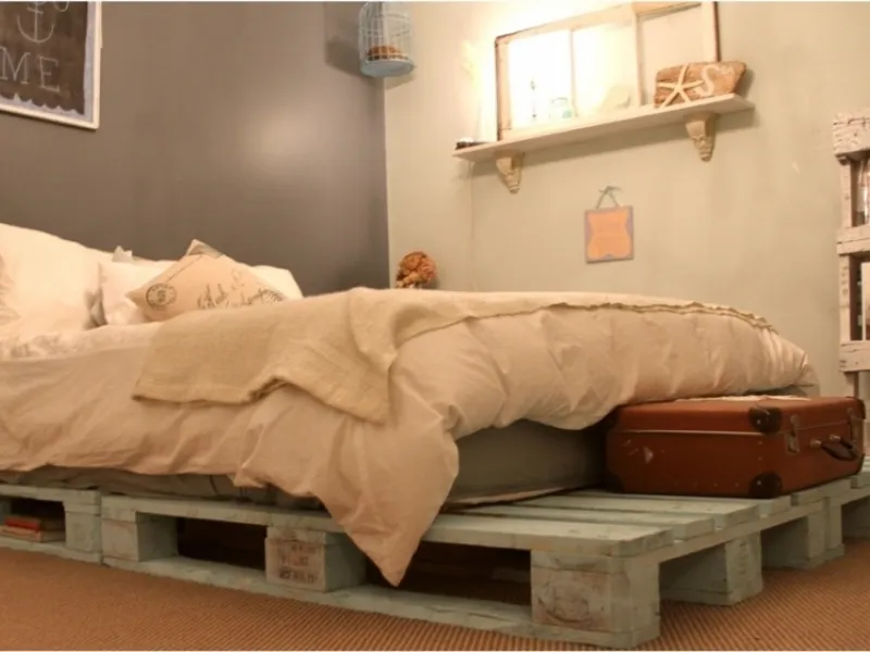 Letto con bancali