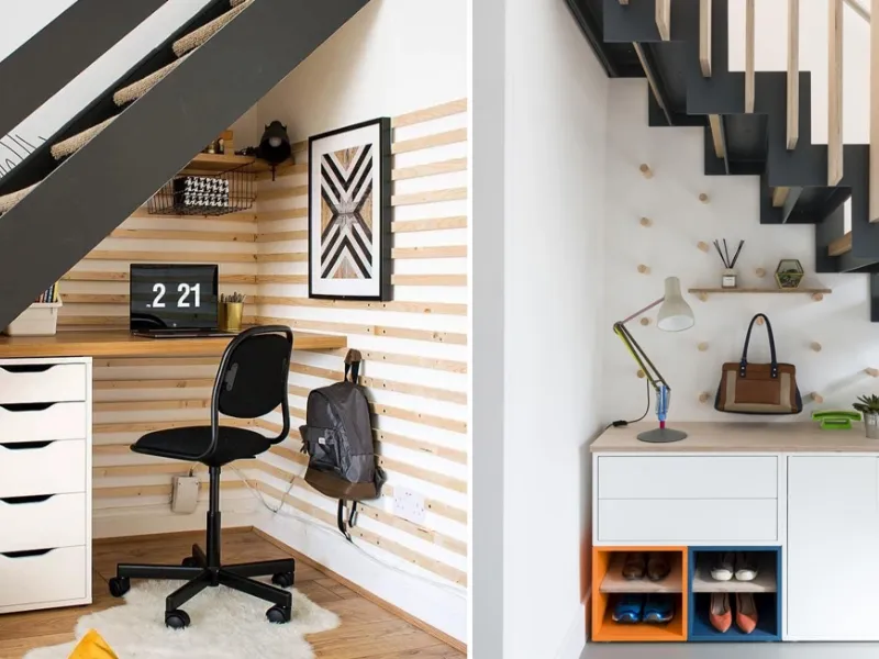 Soluzioni e idee per sottoscala angolo studio