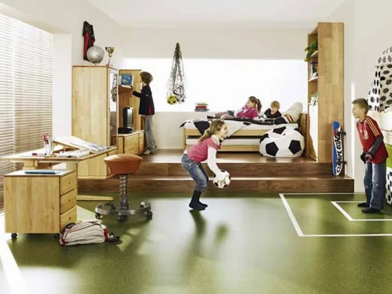 Cameretta con area giochi