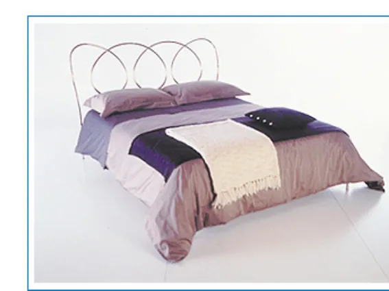 Letto in ferro dorato