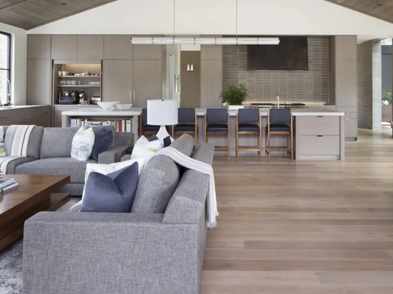 Un ambiente aperto in stile moderno