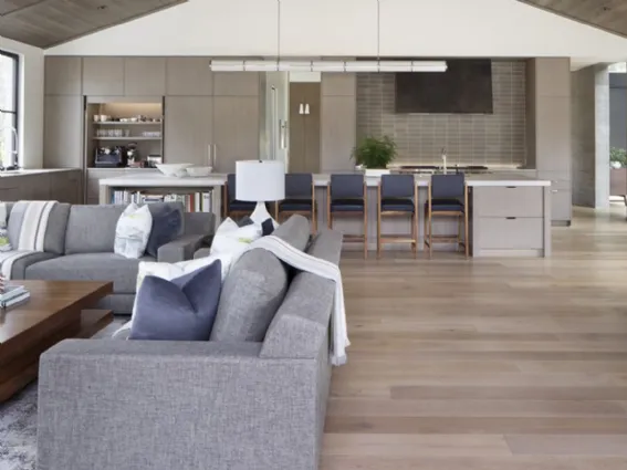 Un ambiente aperto in stile moderno