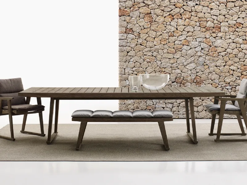 Panche in legno da giardino