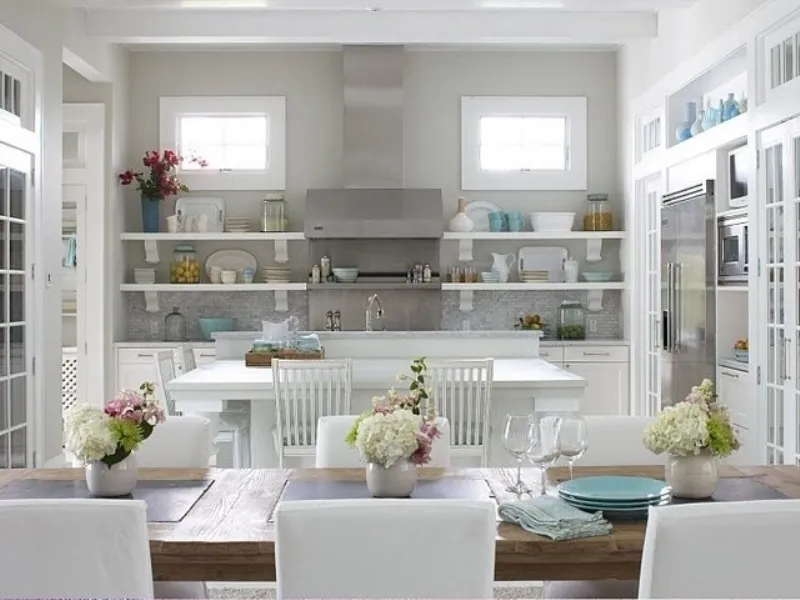 Pareti colorate cucina moderna