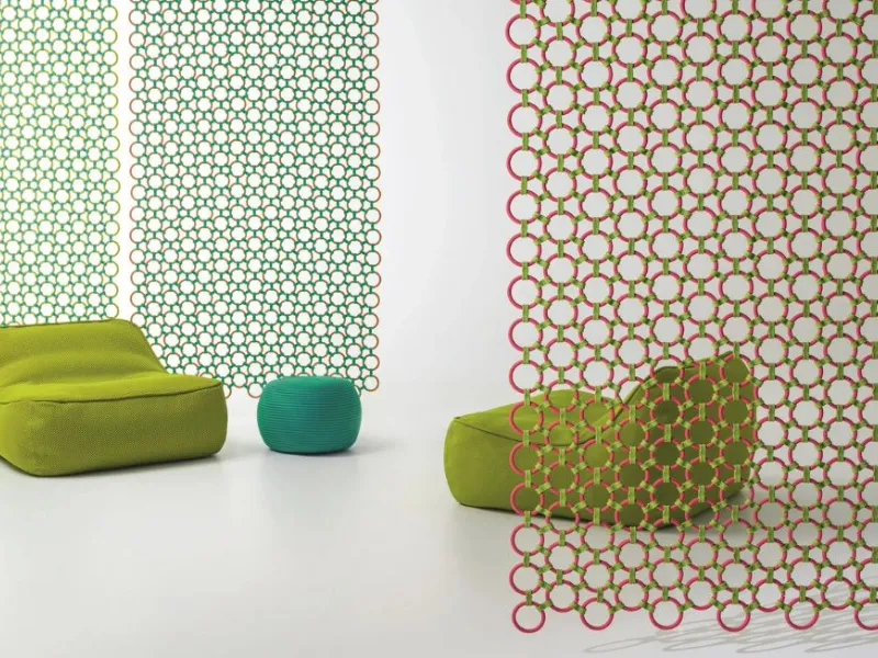 Divisorio sospeso in corda Mandala di Paola Lenti