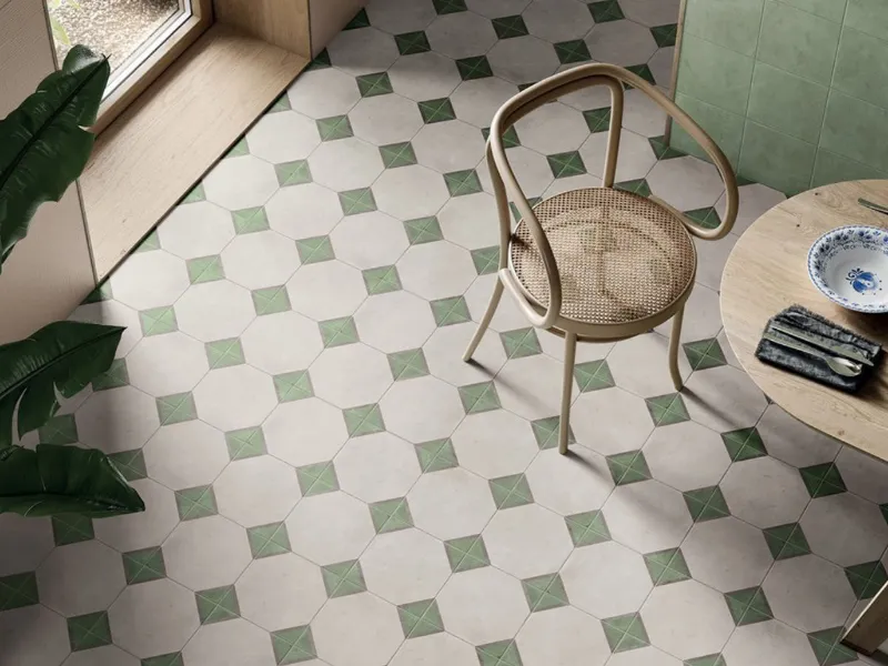 Marca Corona -  Cementine Terra.Art. in gres porcellanato