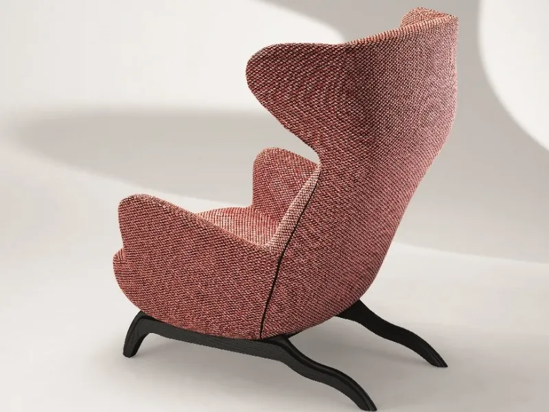 Comodità con stile per la bergère Ardea Cm by Fantin in Peach Fuzz