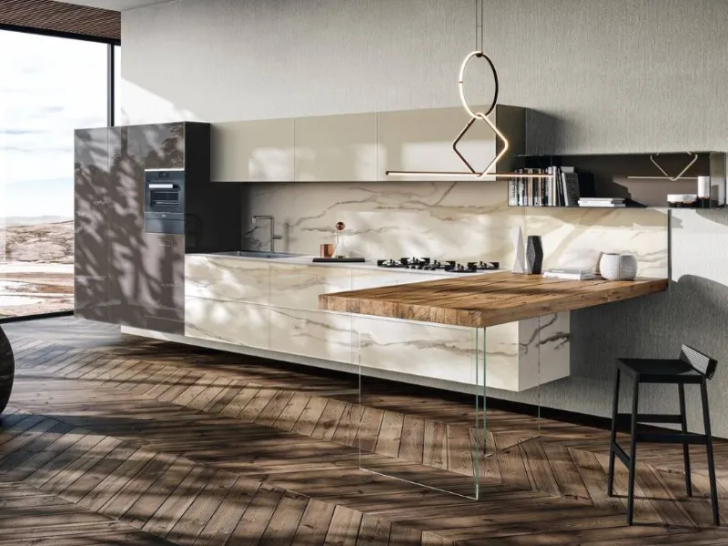 Cucina 36e8 Marble XGlass di Lago