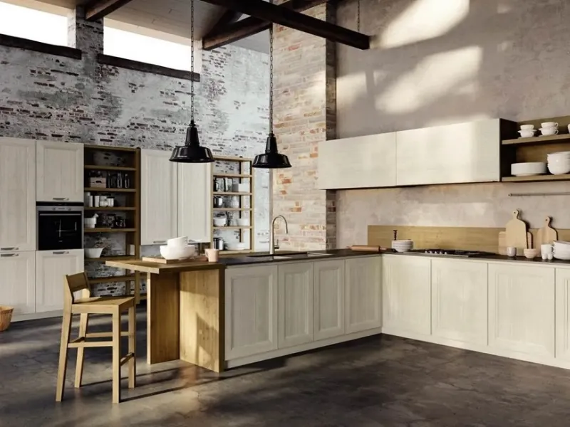 Cucina Charme Gola di Fratelli Mirandola, elegante, contemporanea, su misura